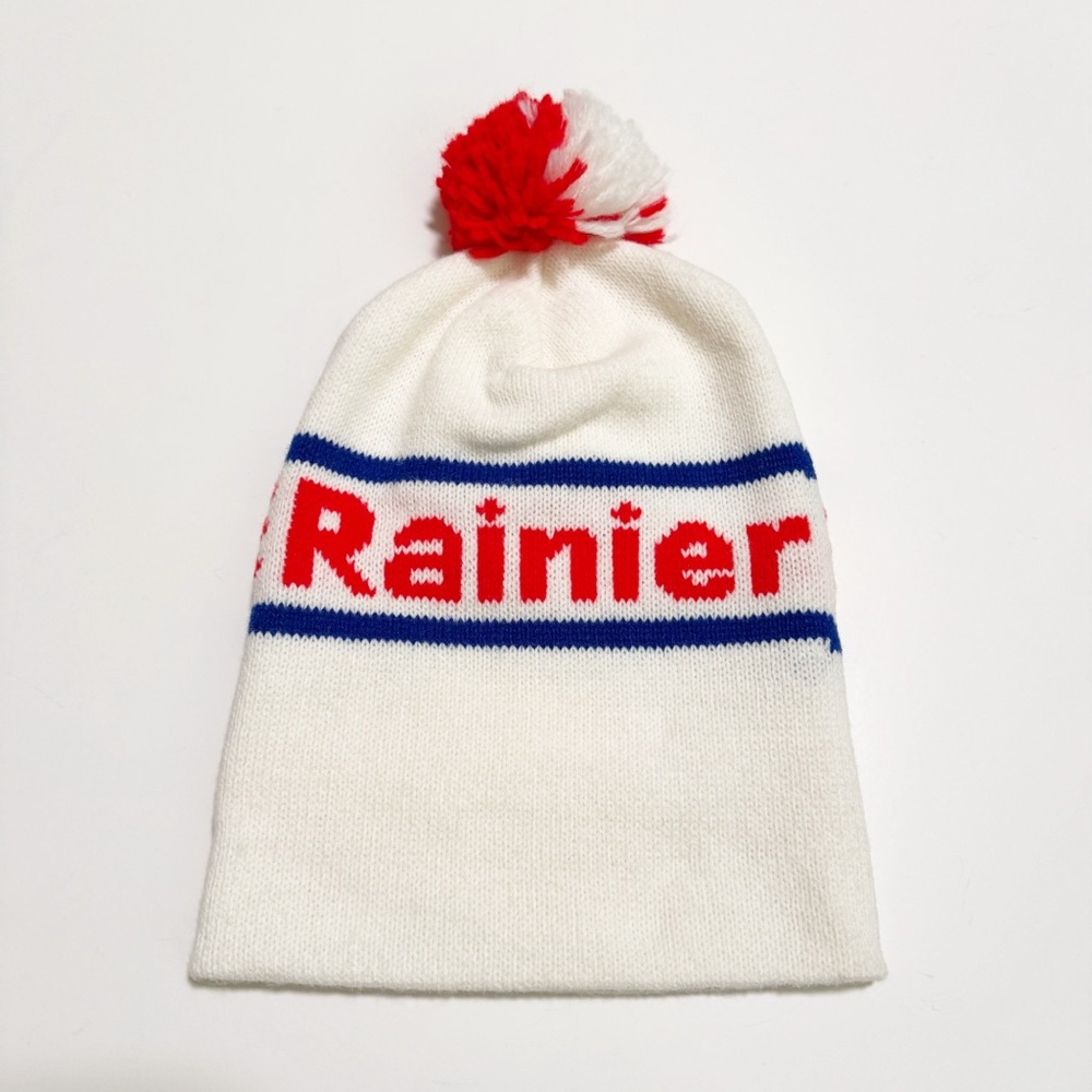 Vintage 80s Rainier Pom Beanie - Picture 2 of 6